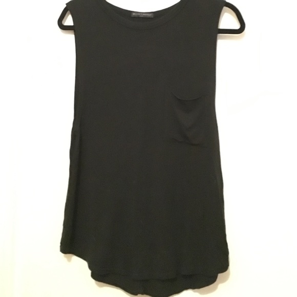 Brandy Melville black muscle tee with pocket