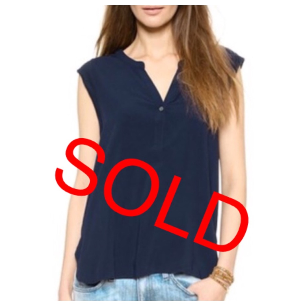 New Soft Joie Navy Blouse