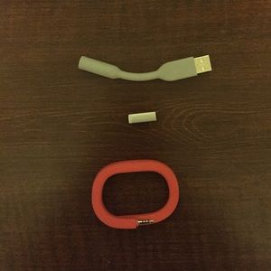 Pink jawbone (small), charger adapter