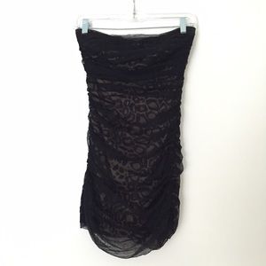Strapless AX mini dress