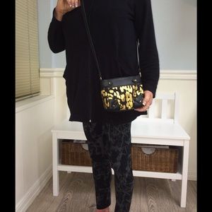 SALE Juicy black & gold animal print cross body