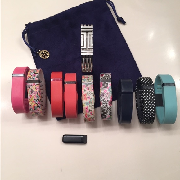 Fitbit Flex w/Tory Burch Bangle & 9sm wristbands.