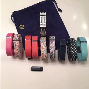 Fitbit Flex w/Tory Burch Bangle & 9sm wristbands.