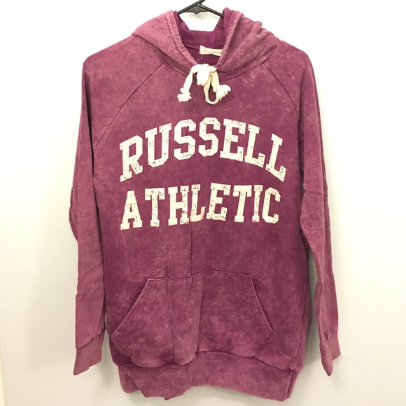 Urban Outfitters Tops - Urban Outfitters Acid wash purple hoodie tunic