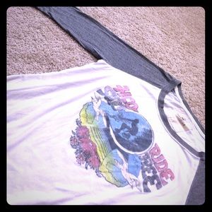 WOMENS HOLLISTER 3/4 SLEEVE VINTAGE TEE