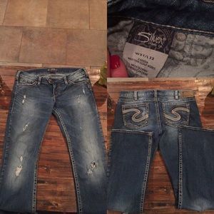 Silver jeans
