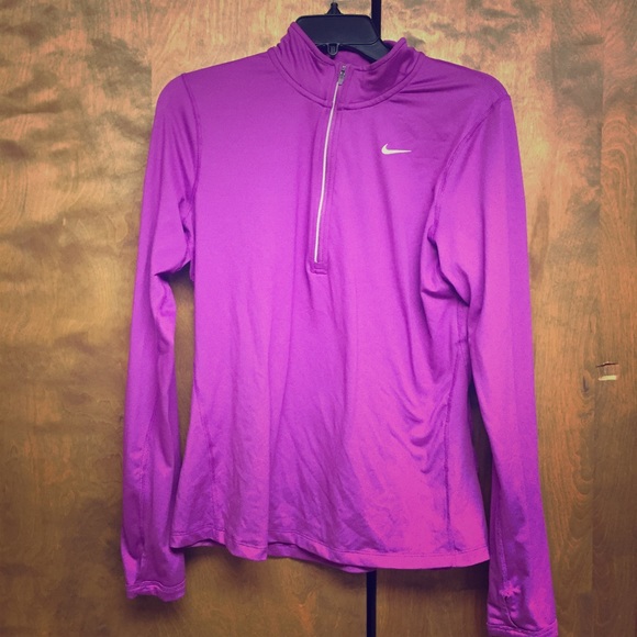 Nike quarter zip in purple, size M