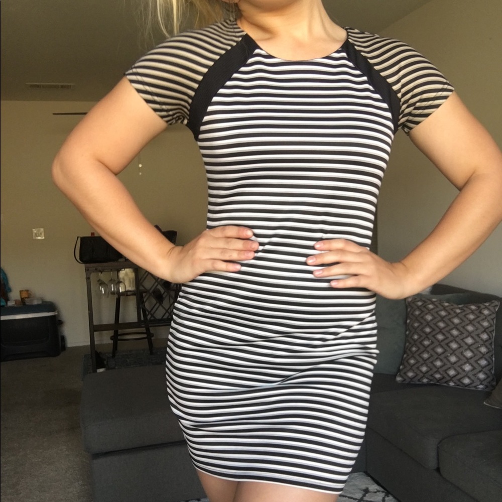 Fitted striped Lucca Couture dress