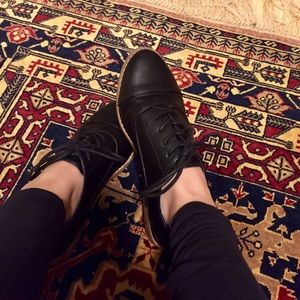 Black oxfords