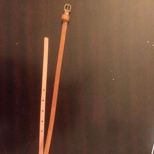 Thin tan belt 33in.