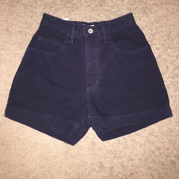 Guess high rise jean shorts