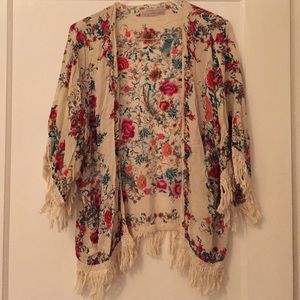 Zara floral shawl