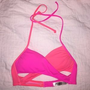 PINK Victoria's Secret Halter Bathing Suit Top