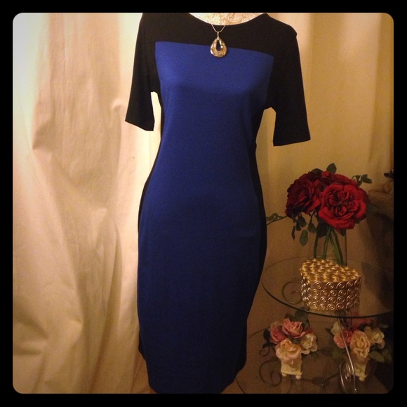 Zipper back midi dress