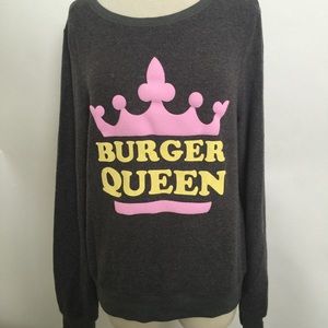 NWT Auth Wildfox Burger Queen Jumper