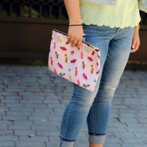 Bags - Candy Print Canvas Clutch! Bags - Candy Print Canvas Clutch!