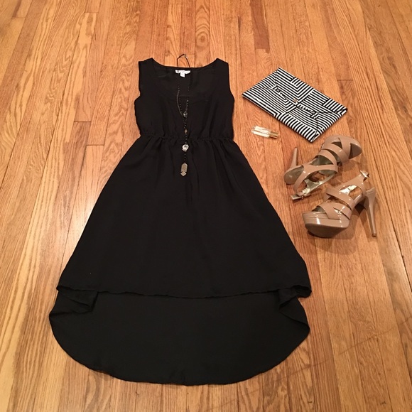 Cotton On black high low dress