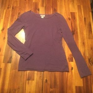 Small purple long sleeved thin cotton shirt