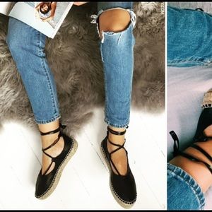lace up espadrilles from topshop