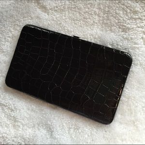 ❣Black Croc Flat Wallet❣