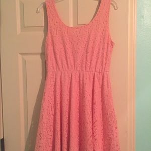Peach lace dress