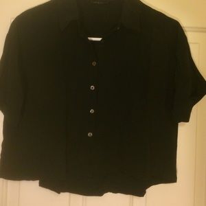 New button down Brandy Melville crop top