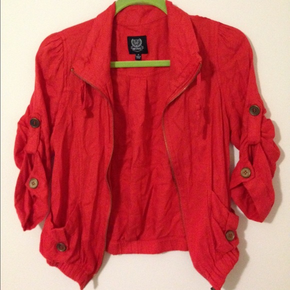 Red lightweight jacket