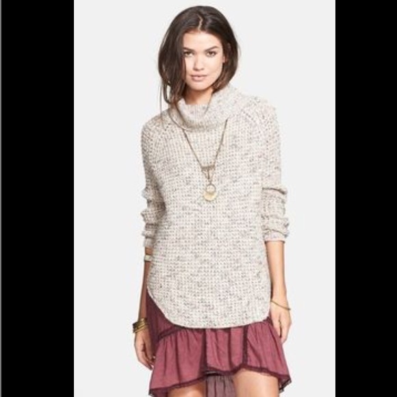 Free People Sweaters - NWOT Free People Dylan Tweedy Turtleneck Pullover