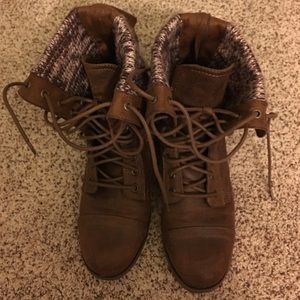 Chocolate Brown Combat Boots!