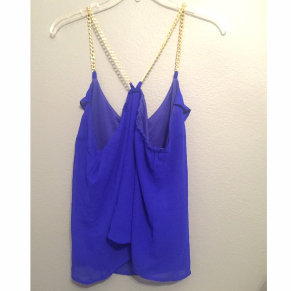 Blue Ruffled Top - Picture 2 of 2