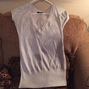 light gray shirt with glitter