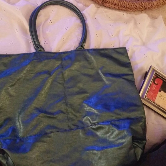 Used metalic bag from saks
