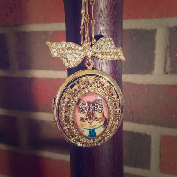 Betsey Johnson Cat Locket