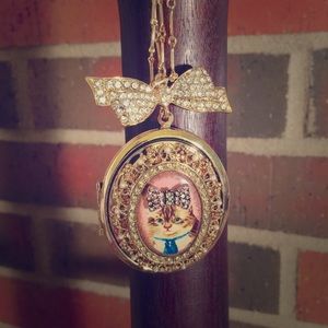 Betsey Johnson Cat Locket
