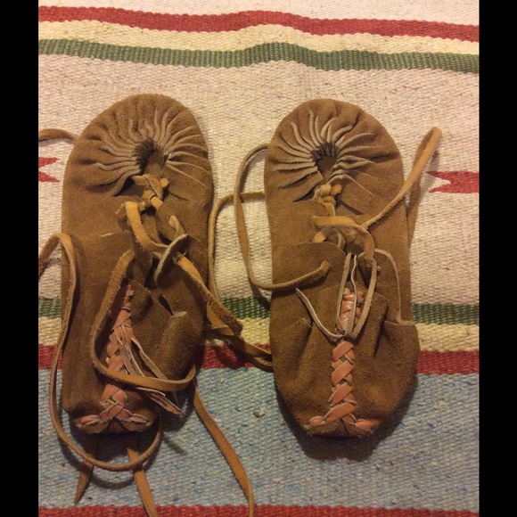 Hand made Maya moccasins