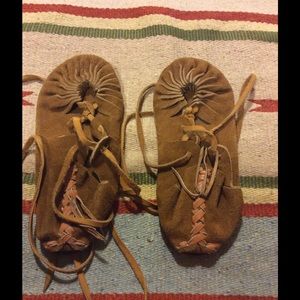 Hand made Maya moccasins