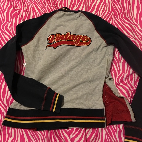 vintage jordache zip up sweat shirt