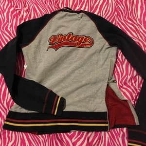 vintage jordache zip up sweat shirt