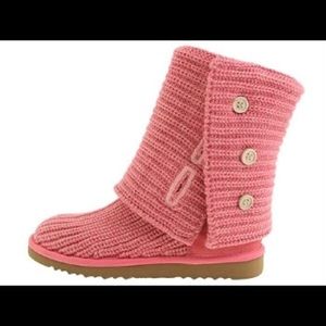 Pink Knit Uggs