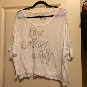 Cute love and rock and roll shirt