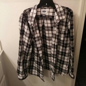 Black and white flannel