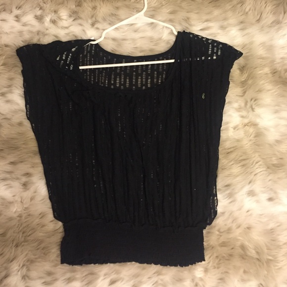 Black wet seal blouse - Picture 1 of 1