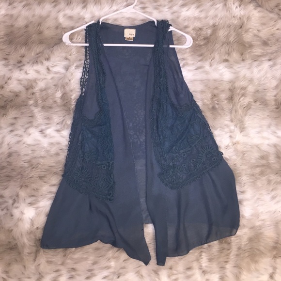Buckle greenish cardi-tank - Picture 1 of 1