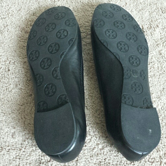 Tory Burch reva black leather flats - Picture 2 of 4