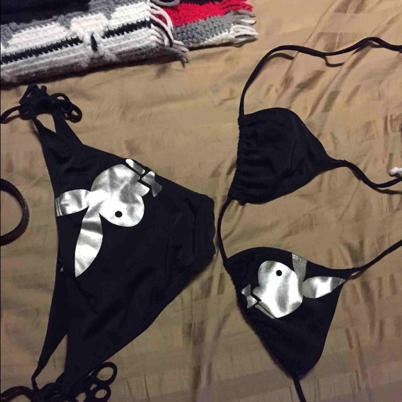 Playboy label bathing suit in the bag
