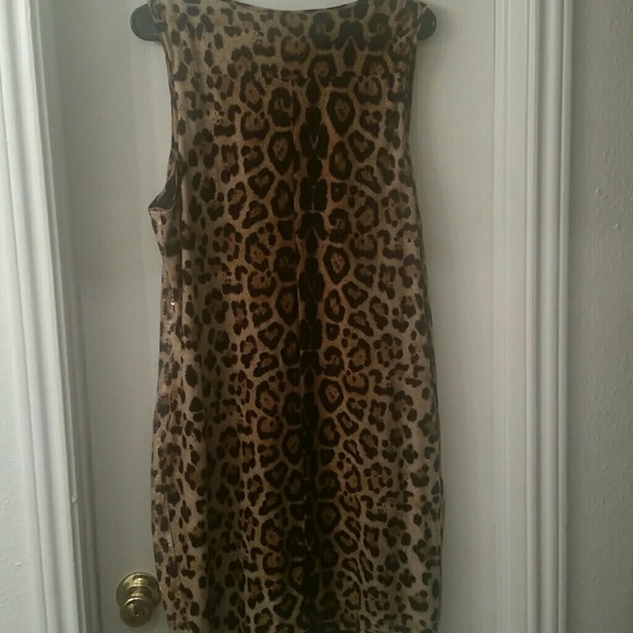 Sequin Animal  print dress - Picture 2 of 4