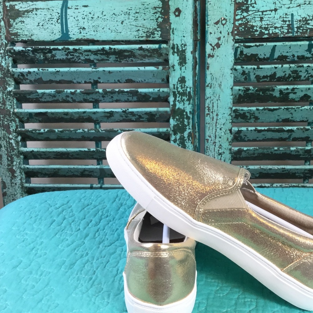 Women's 143 Girl Gold Slip On Shoes - Picture 7 of 8