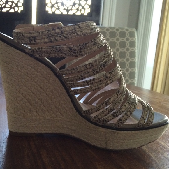 Joan and David Wedge Sandal - Picture 2 of 4