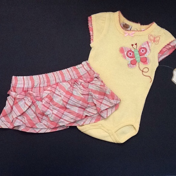 Baby Grand Newborn Girl 2pcs Skirt Set Size 0-3m