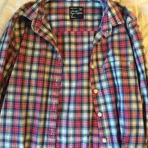AE plaid button down shirt